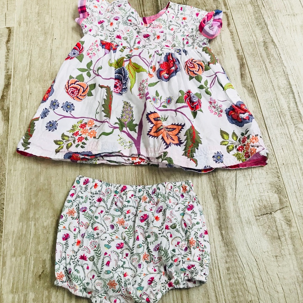Tea collection dress and bloomers